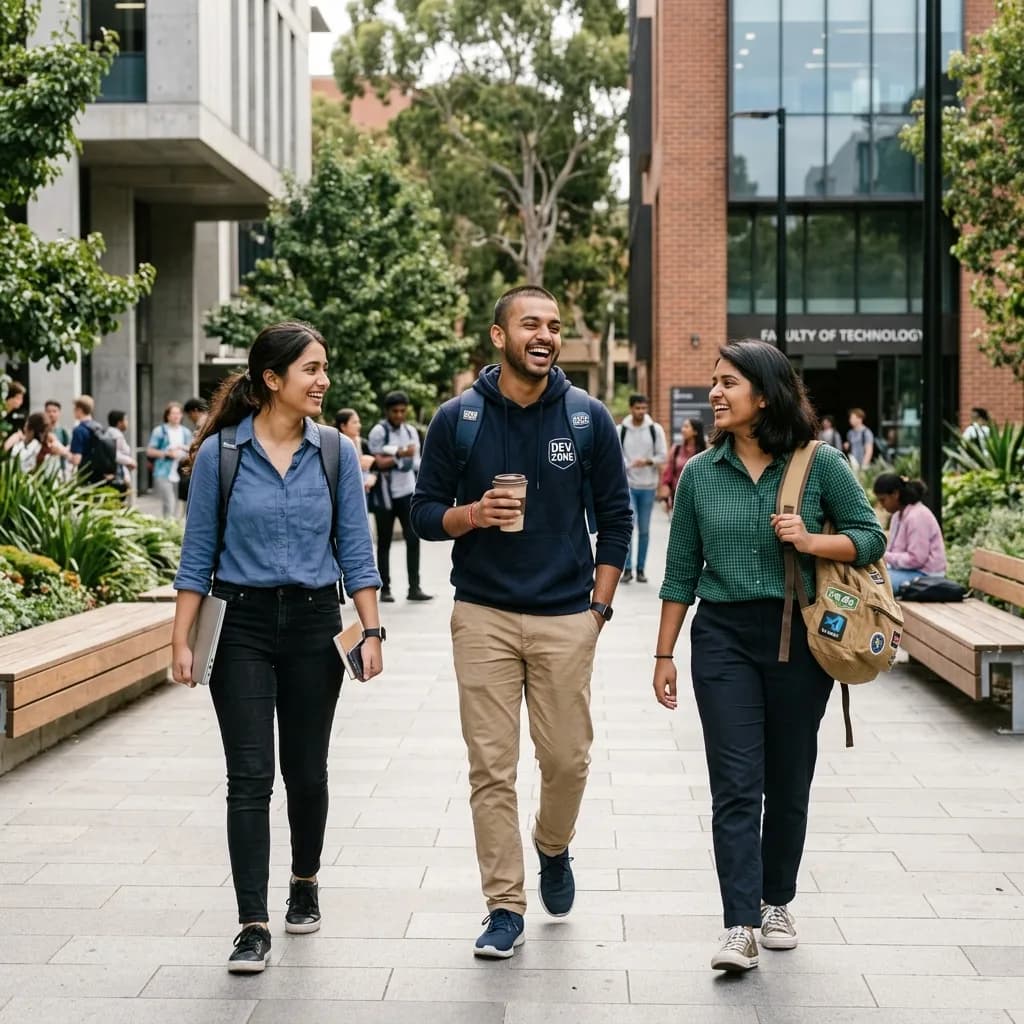 Three students